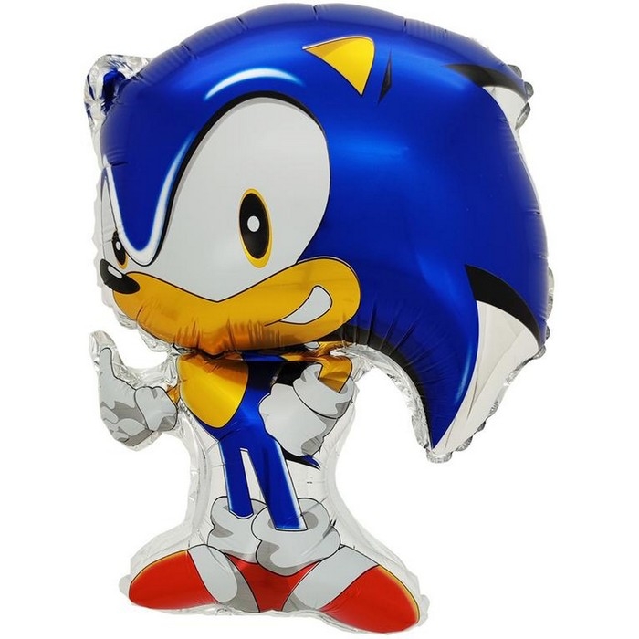 Шар фольгированный 27" &laquo;Ёжик Аниме&raquo;, фигура, синий