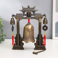 Колокол-гонг металл настольный "Драконы" 21,5х22х5 см Колокол-гонг металл настольный "Драконы" 21,5х22х5 см