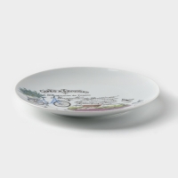 Тарелка фарфоровая &laquo;Прованс&raquo;, d=24 см, рисунок микс, цвет белый