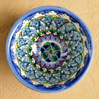 Набор чайный Риштан, 4 предмета в подар упак: чайник 0,7л, 2 пиалы 9,5см, тарелка 17см Набор чайный Риштан, 4 предмета в подар упак: чайник 0,7л, 2 пиалы 9,5см, тарелка 17см