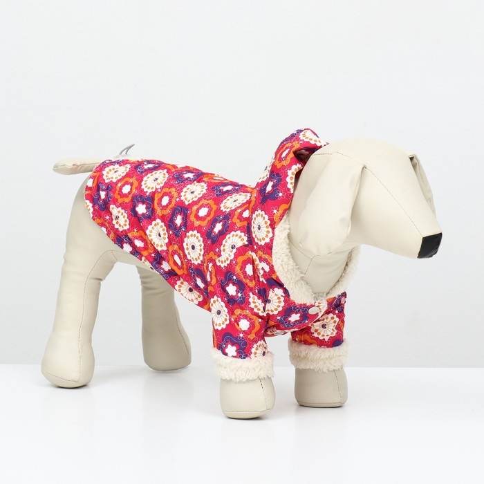 Куртка для животных, мембранная ткань + иск. мех, размер S Куртка для животных, мембранная ткань + иск. мех, размер S