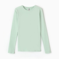 Лонгслив для девочки, цвет мята, рост 164 см