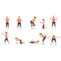 Эспандер ONLYTOP &laquo;Идеальный силуэт-2&raquo;, для нижней части тела (ноги, бёдра)