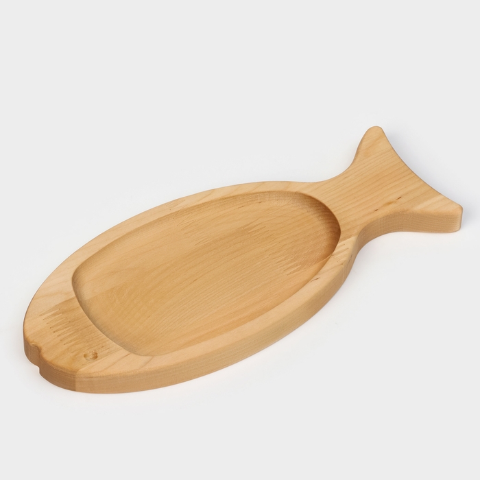Доска разделочная и для подачи &laquo;Рыбка&raquo;, 27,5&times;12&times;1,8 см, берёза