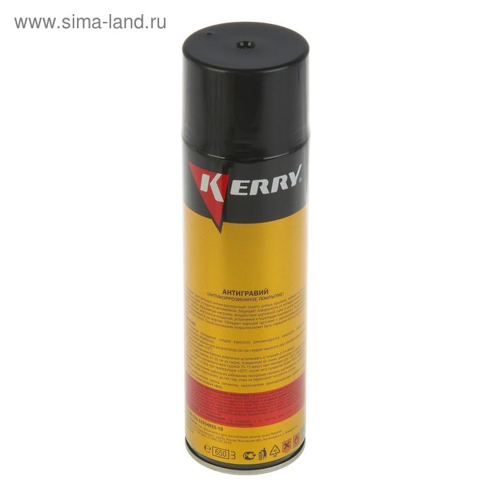 Антигравий Kerry защита от коррозии и сколов, черный, 650 мл, аэрозоль
