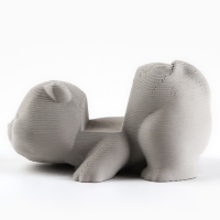 Подставка для телефона &laquo;Котик&raquo;, серая, 6,5 х 5 см