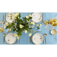 Скатерть Этель Shine 150*250 +/-3см, цв.серо-синий, пл. 192 г/м2, хл с ВГМО