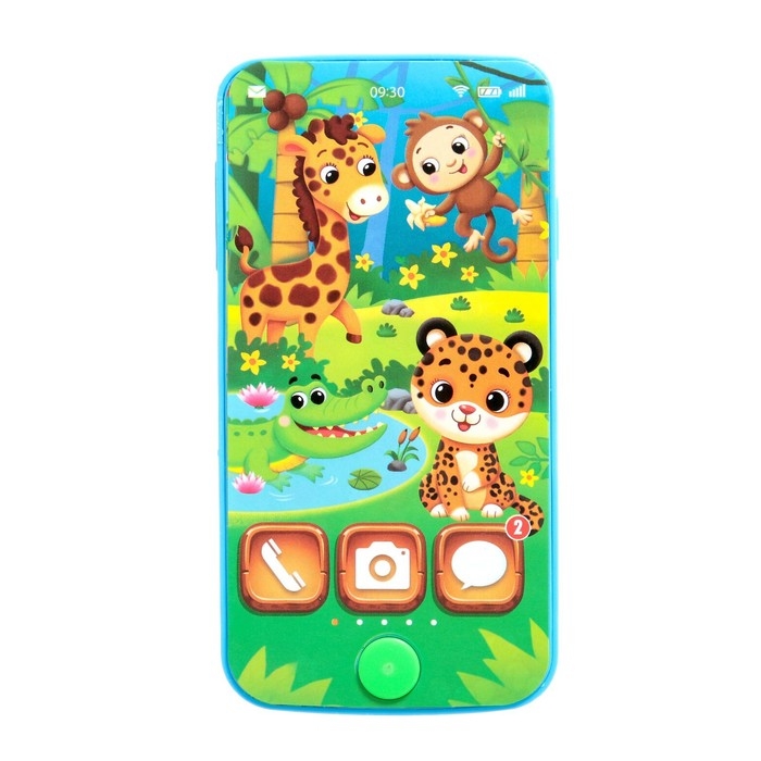 Телефон музыкальный &laquo;Весёлая африка&raquo;, звук, цвета МИКС