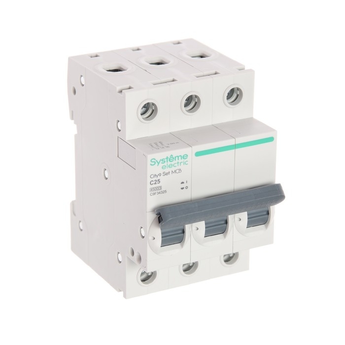 Автоматический выключатель SE City9 Set, С, 25 А, 3P, 4.5 kA, 400 В Автоматический выключатель SE City9 Set, С, 25 А, 3P, 4.5 kA, 400 В