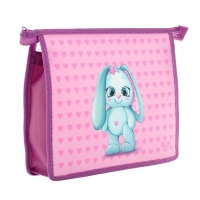 Папка для тетрадей А5, 230 х 190 х 50 мм, молния сверху, пластиковая, Calligrata "Зайчик" Папка для тетрадей А5, 230 х 190 х 50 мм, молния сверху, пластиковая, Calligrata "Зайчик"