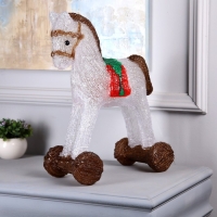 Светодиодная фигура &laquo;Лошадка&raquo; 40 &times; 32 &times; 16 см, акрил, 40 LED, 220 В, свечение белое