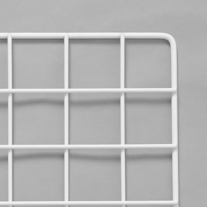 Сетка торговая 60&times;60 см, окантовка 5 мм, пруток - 3,5 мм, цвет белый (порошковое покрытие)