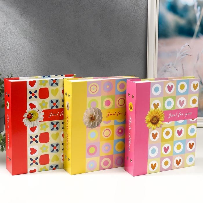 Фотоальбом на 200 фотографий "Цветочная коллекция-8" 10x15 см МИКС