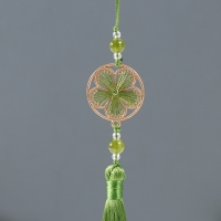 Подвеска текстиль, металл "Цветок в оправе" зелёная 1х3х19,5 см Подвеска текстиль, металл "Цветок в оправе" зелёная 1х3х19,5 см