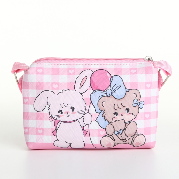 Сумка детская для девочки на молнии, цвет розовый Сумка детская для девочки на молнии, цвет розовый