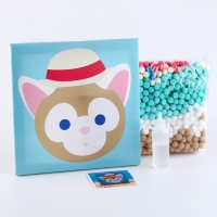 Аппликация помпошками «Кошечка», размер — 20 × 20 см, клей 30 мл Аппликация помпошками «Кошечка», размер — 20 × 20 см, клей 30 мл