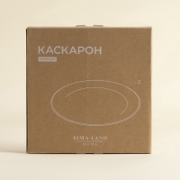 Тарелки SL Home &laquo;Каскарон&raquo;, d=20 см, набор 2 шт, костяной фарфор, белые