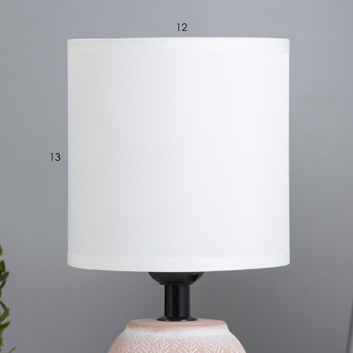 Настольная лампа "Линси" Е27 40Вт терракотовый 13х13х27,5 см