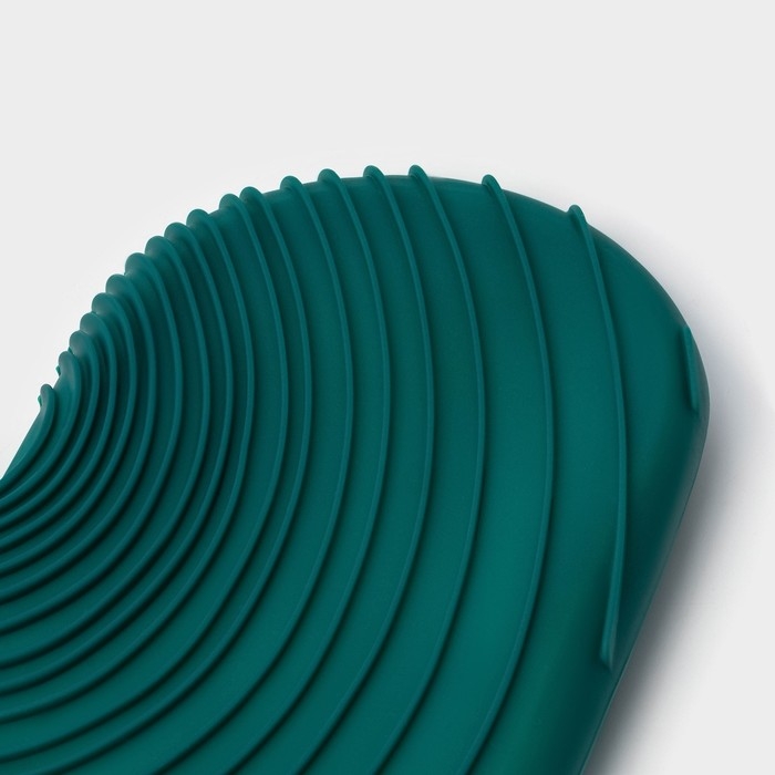 Рукавица для горячего с манжетой Доляна &laquo;Профи&raquo; силикон, 34&times;17,5&times;2см, цвет зелёный