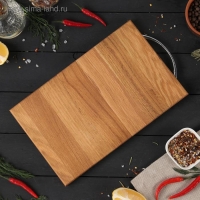 Доска разделочная с металлической ручкой Mаgistrо, 29&times;18&times;1,2 см, дуб