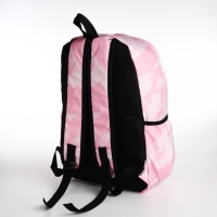 Рюкзак молодёжный из текстиля на молнии, 3 кармана, цвет розовый Рюкзак молодёжный из текстиля на молнии, 3 кармана, цвет розовый