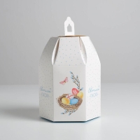 Коробка кондитерская складная, упаковка &laquo;Светлая Пасха&raquo;, 16,5 х 14,5 х 21 см