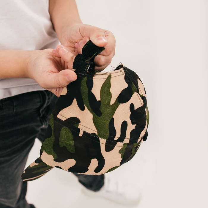 Карнавальная кепка &laquo;Военный&raquo;, нашивка-солдат, р. 52&ndash;54