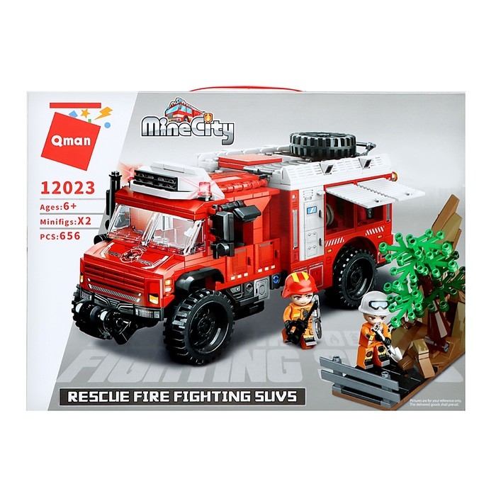 Конструктор Огнеборцы &laquo;Пожар в парке&raquo;, 656 деталей