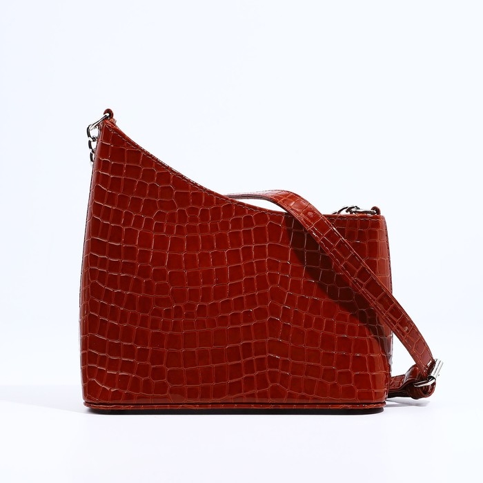 Сумка кросс-боди Сумка кросс-боди "Оливи" на молнии, наружный карман, цвет коричневый