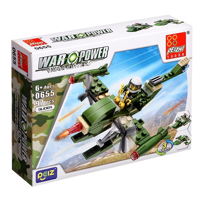 Конструктор 8 в 1 Военные &laquo;Боевая часть&raquo;, 8 видов МИКС