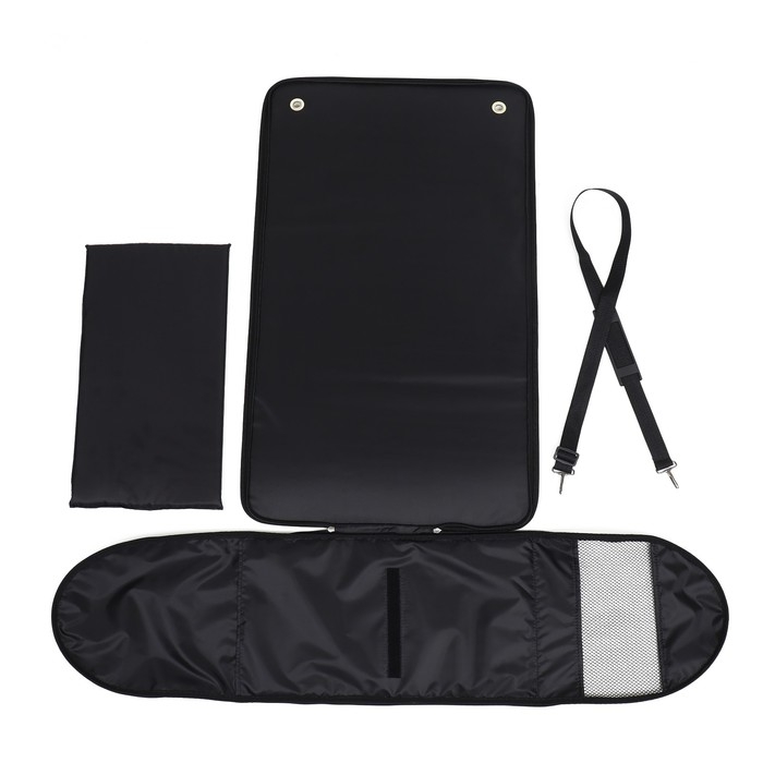 Сумка - переноска для животных "Люкс", ПВХ, жаккард, 49 х 30 х 35 см, чёрная