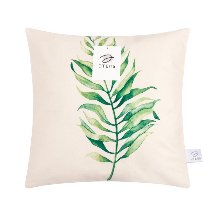 Наволочка декоративная Этель &raquo; The leaf&raquo;, 40х40 см, 100 п/э, велюр