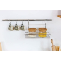 Рейлинговая система для кухни Tekno-tel, 6 предметов, цвет хром Рейлинговая система для кухни Tekno-tel, 6 предметов, цвет хром