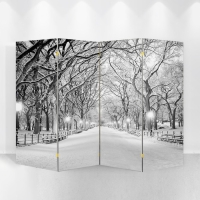 Ширма "Зимний парк", двухсторонняя, 200 х 160 см