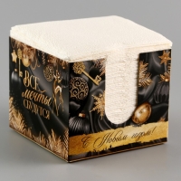 Новогодние салфетки бумажные в коробке &laquo;Все мечты сбудутся&raquo;, интерьерные, 75 листов, на новый год