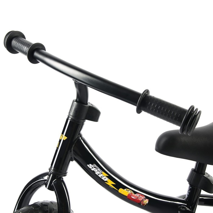 Беговел 12 Беговел 12", детский облегченный, 2+, «Тачки», цвет чёрный