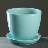 Горшок цветочный "Антик" бирюзовый, 1л Горшок цветочный "Антик" бирюзовый, 1л