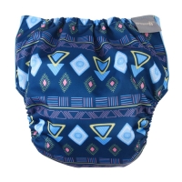 Многоразовый подгузник «Фигуры», 3-15 кг, цвет синий, Крошка Я Многоразовый подгузник «Фигуры», 3-15 кг, цвет синий, Крошка Я