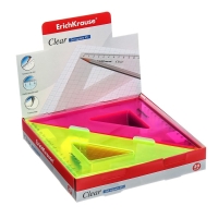 Треугольник 16 см ErichKrause "Neon", 45&deg;, микс