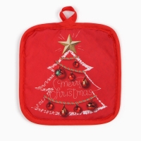 Прихватка Доляна Елочка 17*17 см, 100% п/э Прихватка Доляна Елочка 17*17 см, 100% п/э