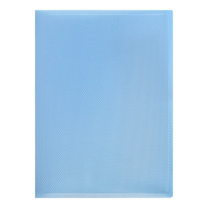 Папка 20 вкладышей, А4, 700 мкм, Calligrata TOP Breeze, с тиснением, небесный