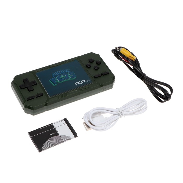Игровая приставка PGP AIO Junior FC25b, экран 3 Игровая приставка PGP AIO Junior FC25b, экран 3", AV кабель, 500 игр, зелёная