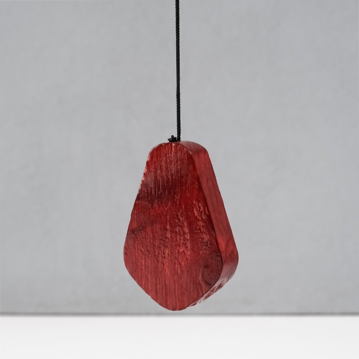 Музыка ветра металл, дерево "Двойное сердце" 7 трубок 72х19 см