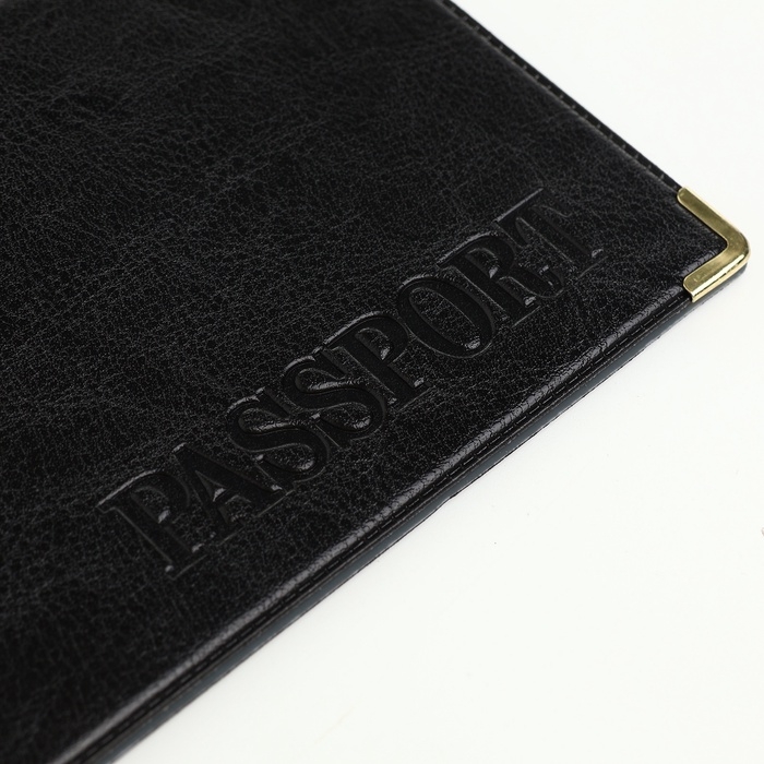 Обложка для паспорта, цвет чёрный Обложка для паспорта, цвет чёрный