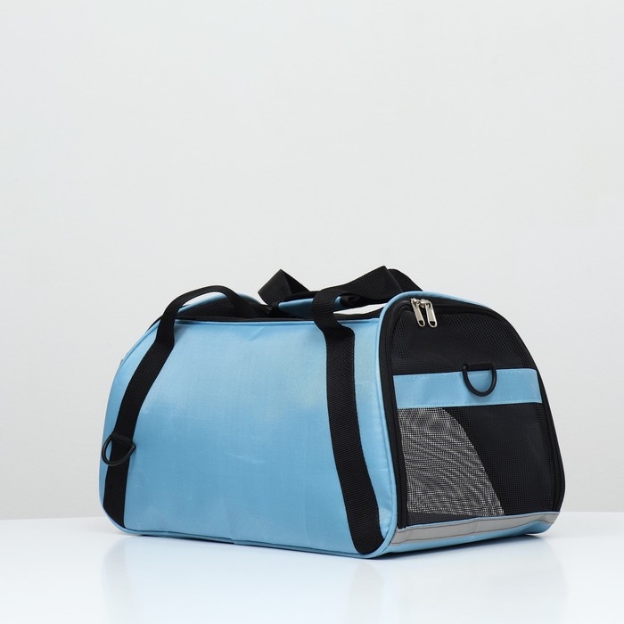 Сумка-переноска сетчатая, 43 х 21 х 30 см, голубая