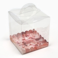 Коробка кондитерская, сундук, упаковка, &laquo;Цветов сияние&raquo;, 16 х 16 х 18 см