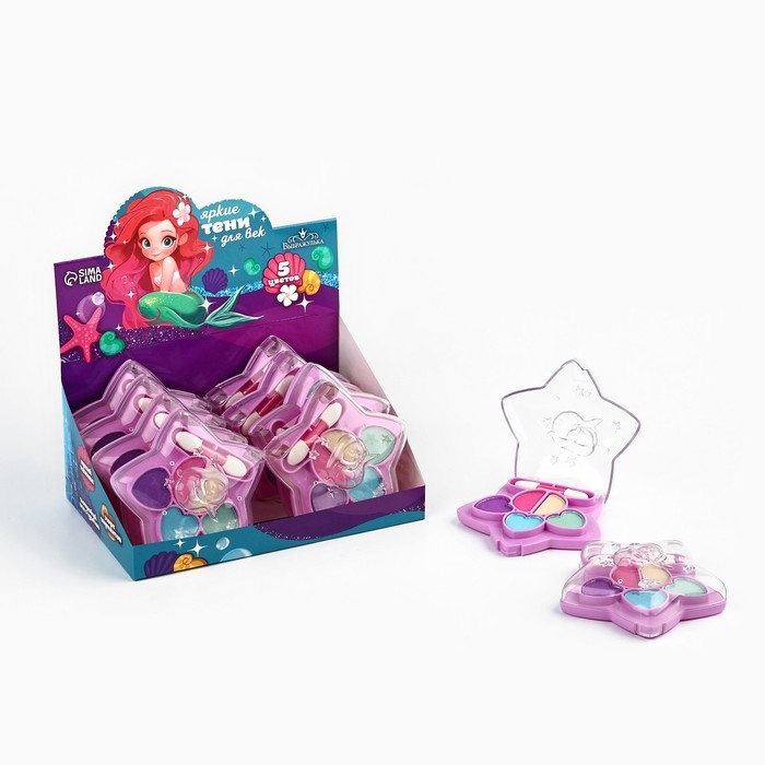 Тени для век детские &laquo;Будь яркой&raquo;, 5 цветов по 2 гр