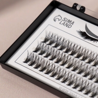 Набор накладных ресниц «Классика», пучки, 10 мм, толщина 0,1 мм, изгиб С, 20 D Набор накладных ресниц «Классика», пучки, 10 мм, толщина 0,1 мм, изгиб С, 20 D