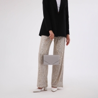 Сумка-клатч на клапане, цвет серый Сумка-клатч на клапане, цвет серый