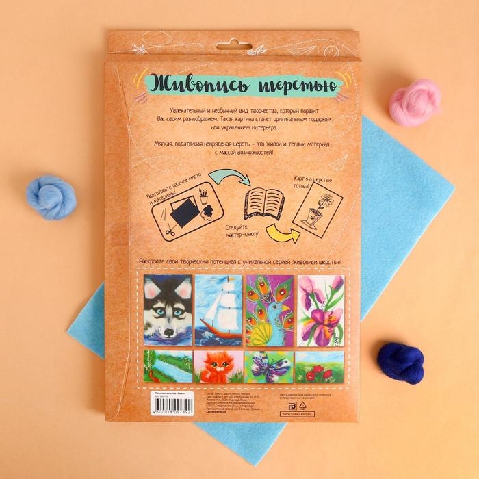 Валяние из шерсти. Картина &laquo;Хаски&raquo;, А4, набор для творчества